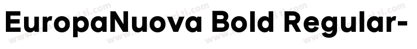 EuropaNuova Bold Regular字体转换